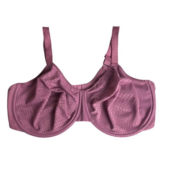 Wacoal Bra Size 42DDD Visual Effect Underwire Minimizer Purple Pink Mesh Support - Picture 1 of 6